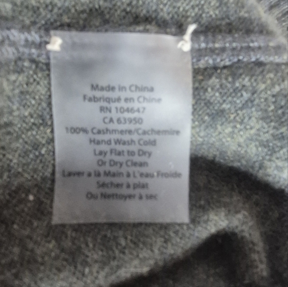 Forte Cashmere Mock Neck 1/4-Zip Sweater - Size L - Picture 9 of 10